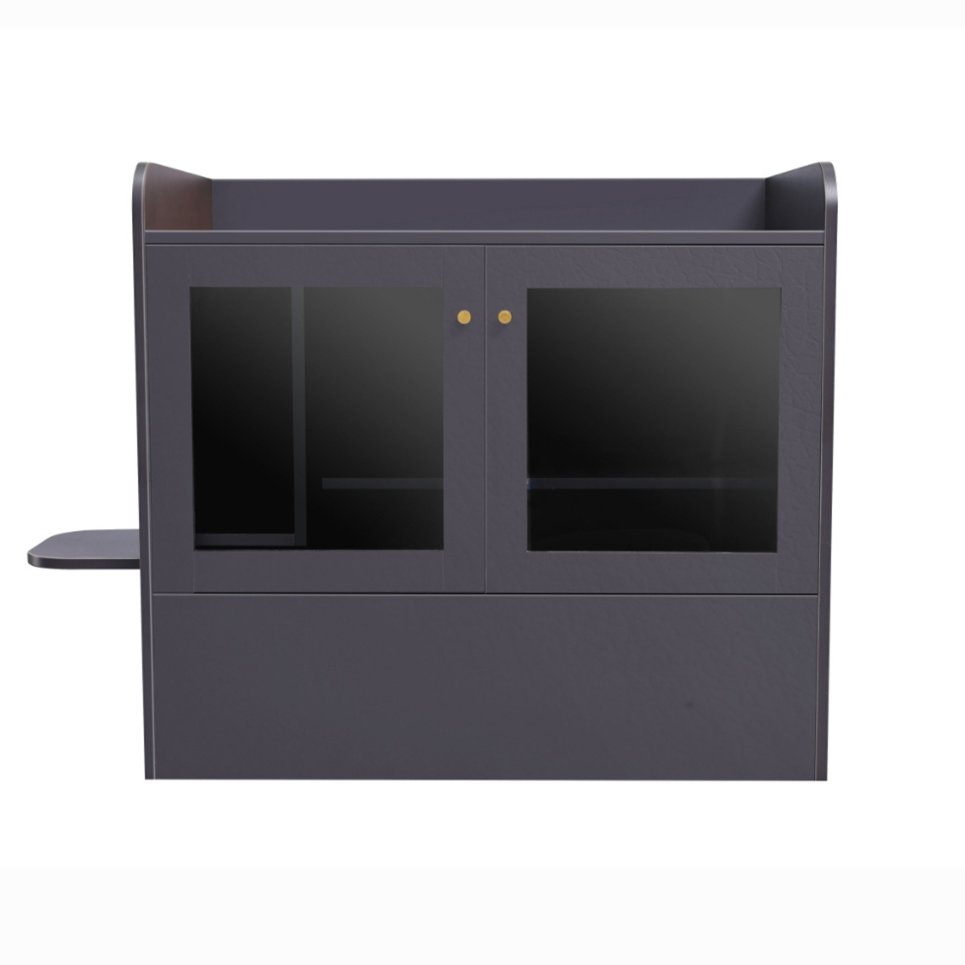 【XXL】 Dark Brown Artificial Leather Cat Toilet Room Water Proofed （100*60*80CM）