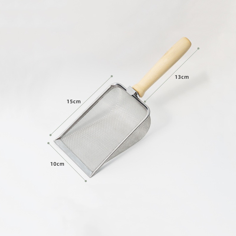Sliver Cat Litter Crumb Filtering Scoop