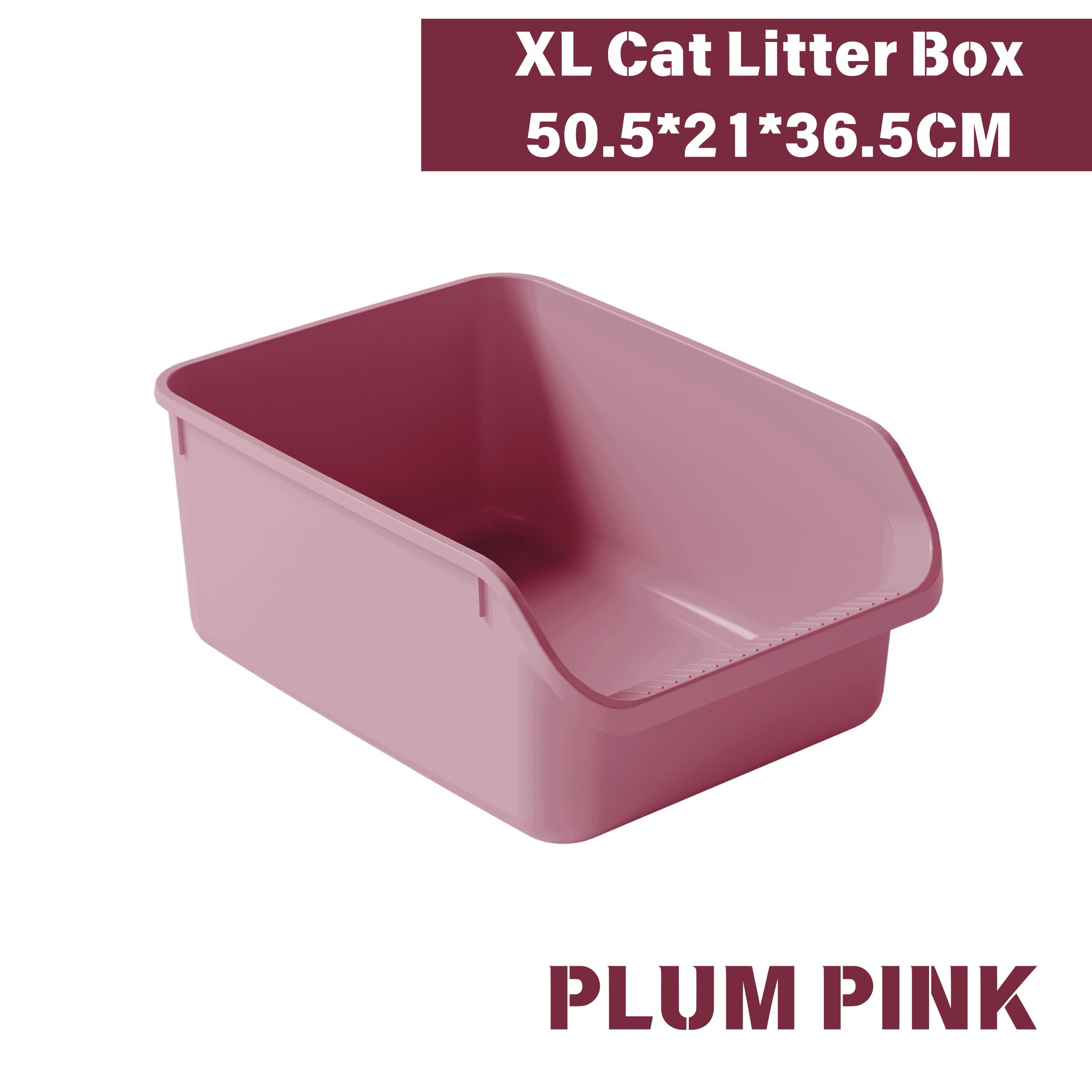 【4-5Kg Cats】Plum Pink Litter Box/Litter Tray