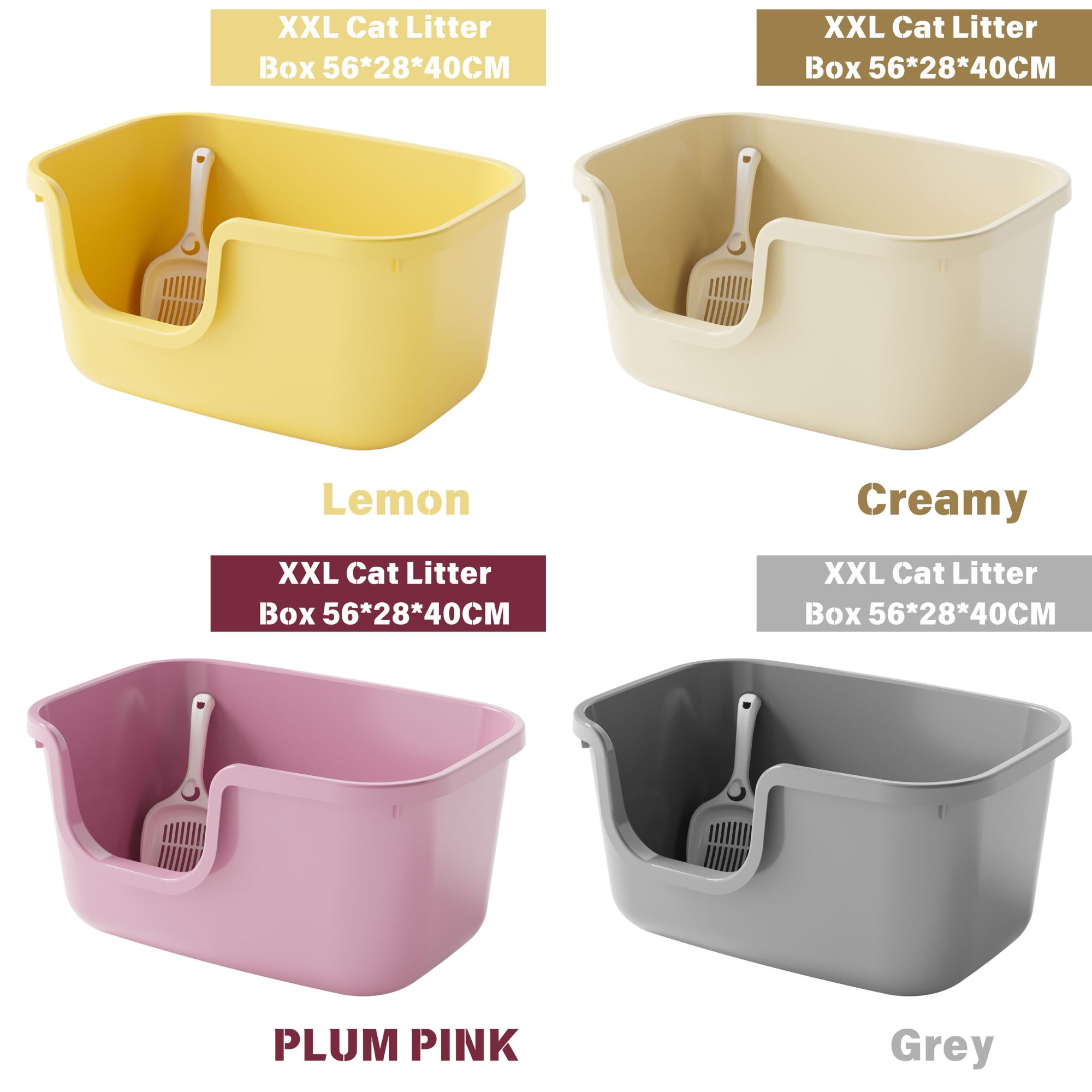 XXL Cat Litter Boxes 56*40*28CM