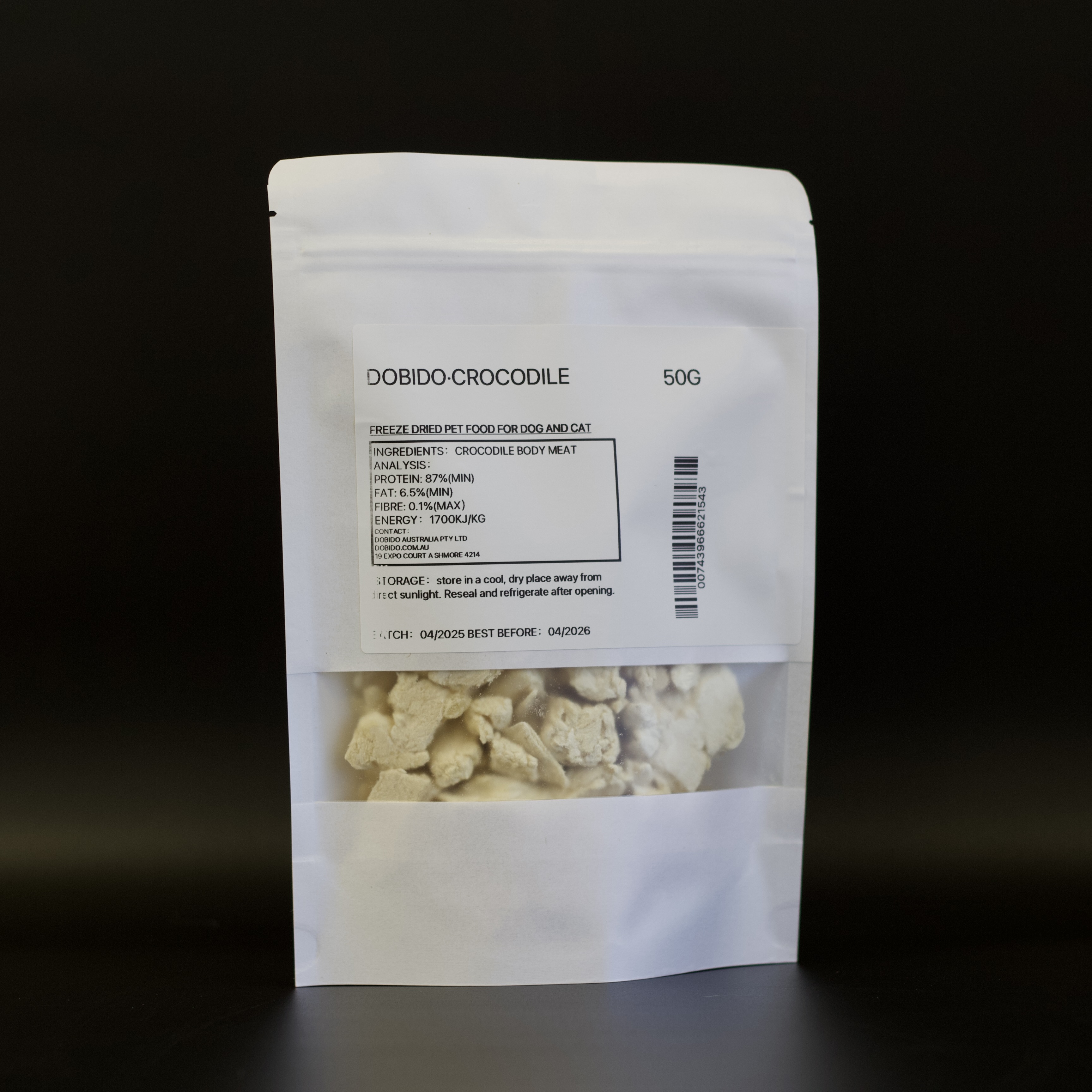 【Dobido Crocodile】  Freezen-Dried 50G