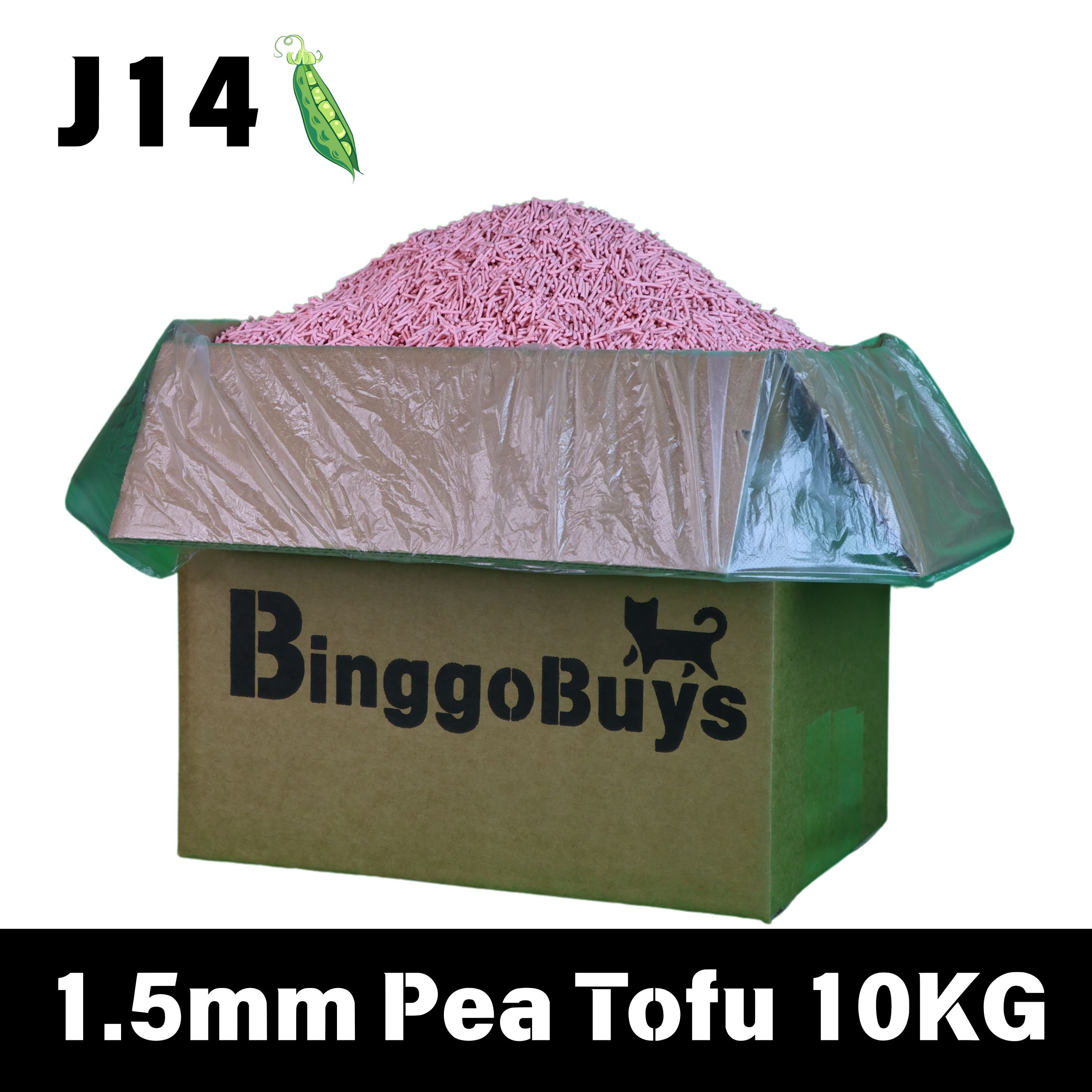 【J14 10Kg】Jumbo Pea Tofu 1.5mm Cat Tofu/Fragrance-Free