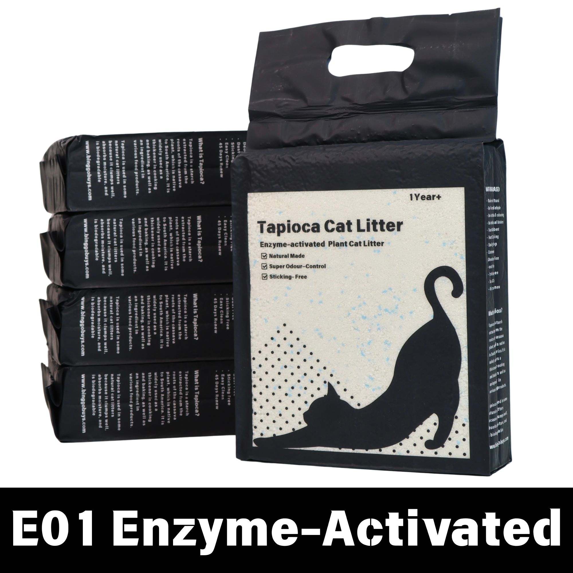 E01 Tapioca Plants Cat Litter