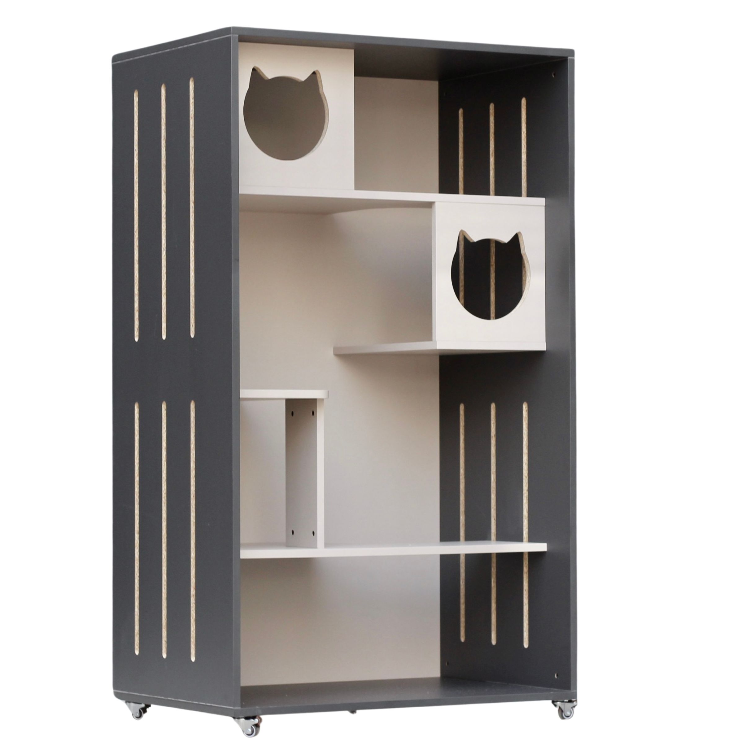 B02 Luxury Scratch-resistant Faux Leather Cat House For In Door （150*90*60CM B02）
