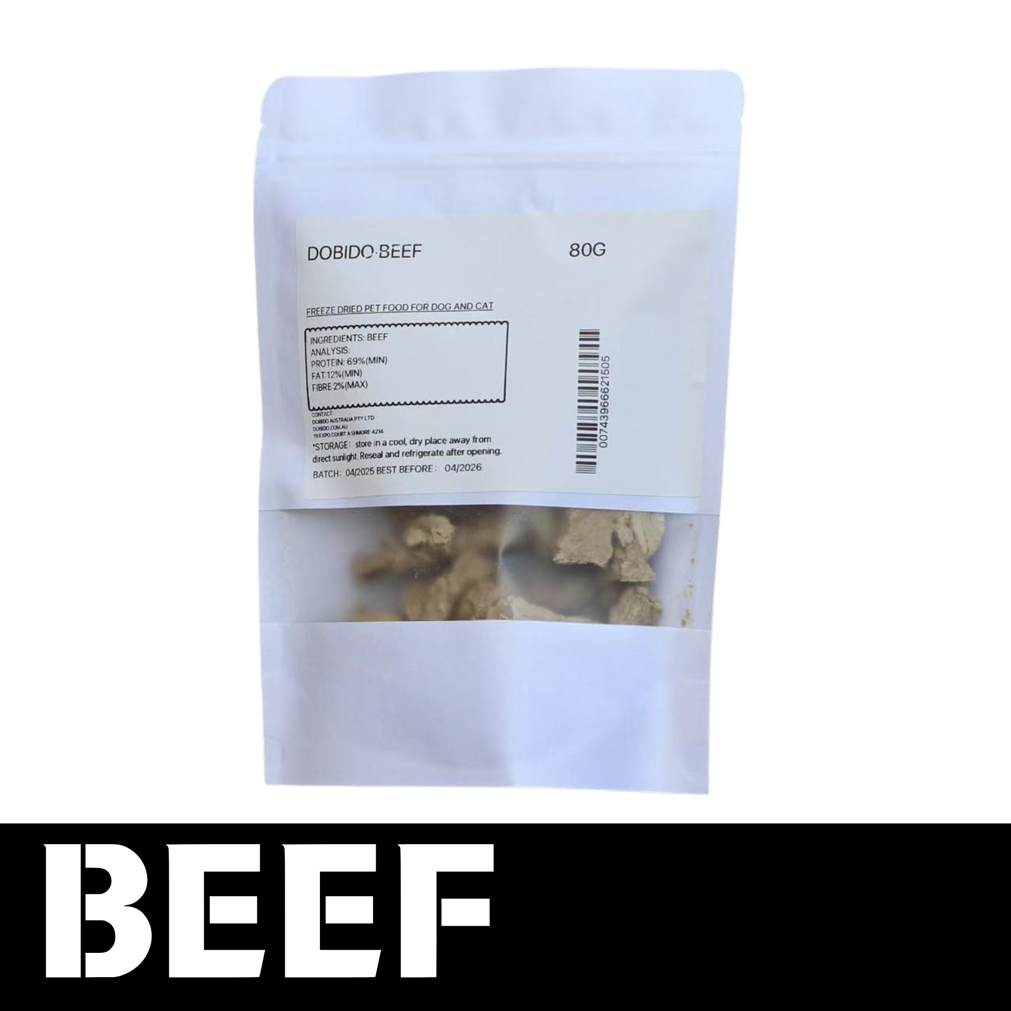 【Dobido Beef】Freeze Dried 80G