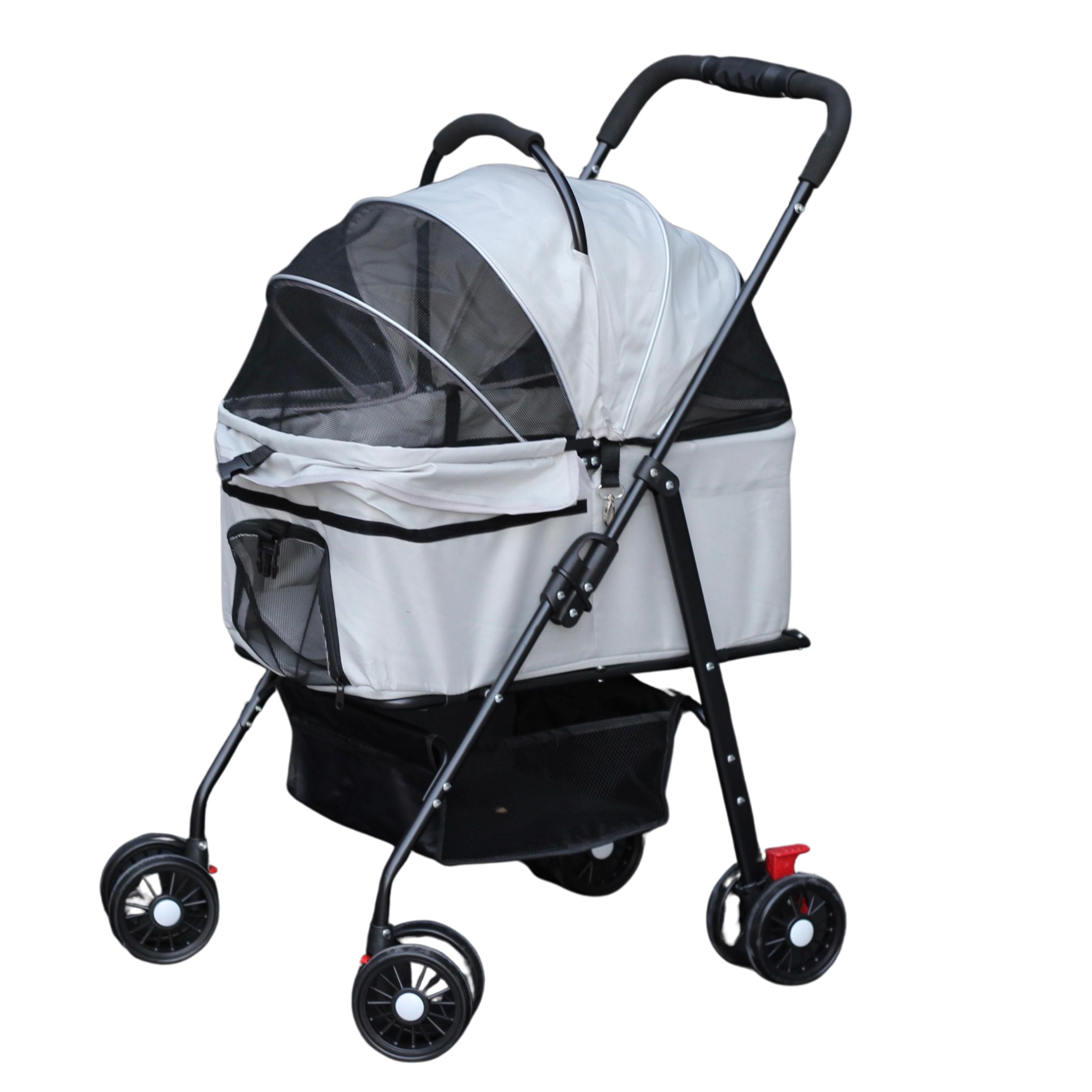 White Pet Stroller