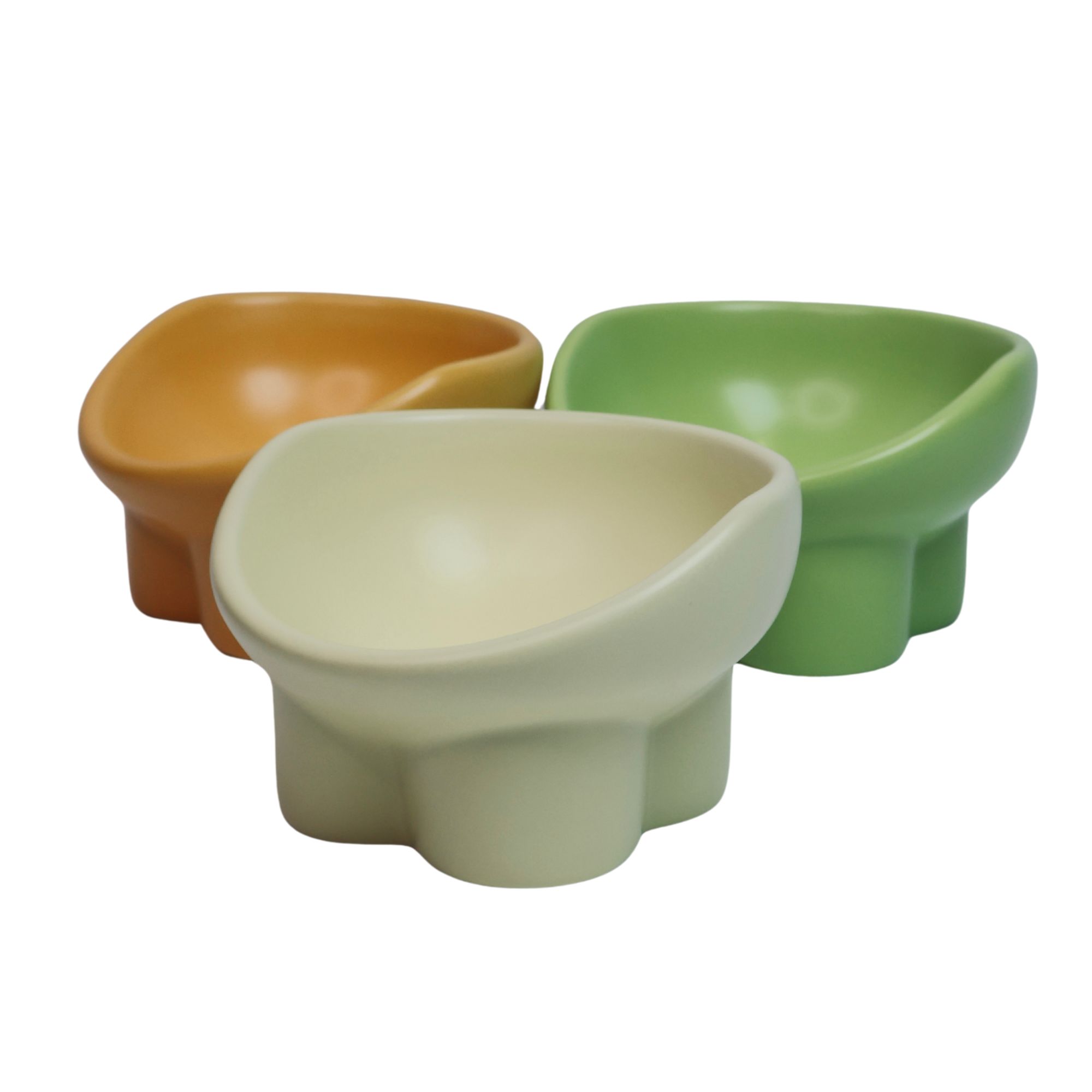 Candy Ceramic Elevated Cat Bowl