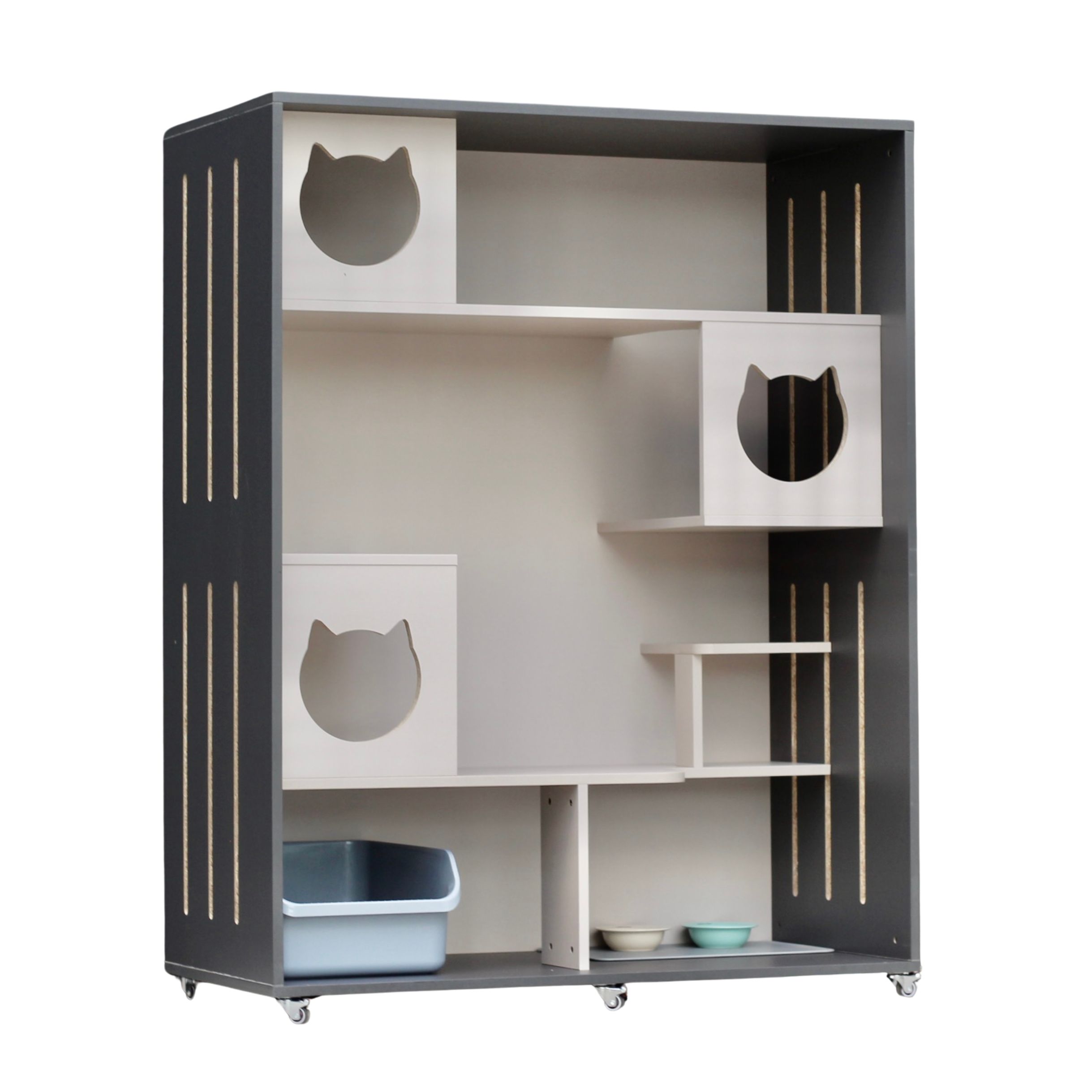 B03 Luxury Scratch-resistant Faux Leather Cat House For In Door （150*120*60CM B03）