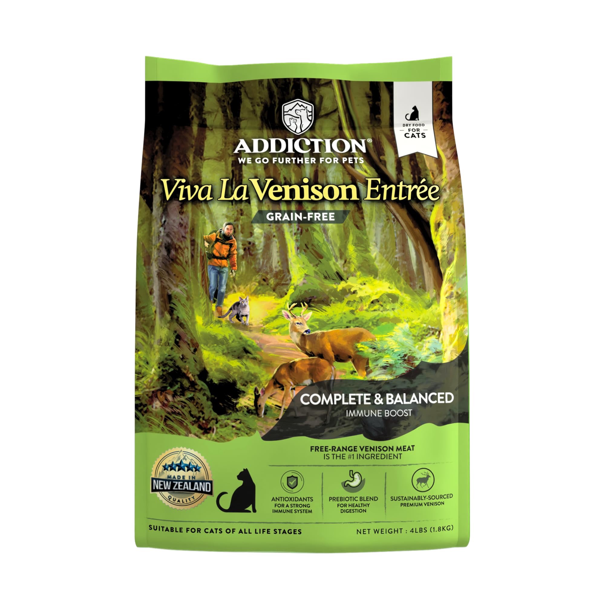 Addiction Viva La Venison Dry Cat Food 1.8KG