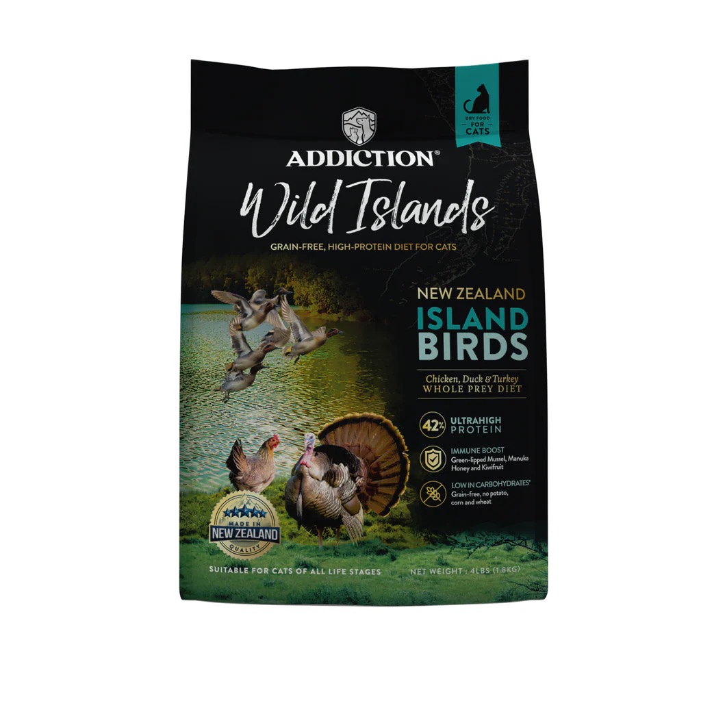 Addiction Cat Dry Food Wild  Island Birds 1.8kg