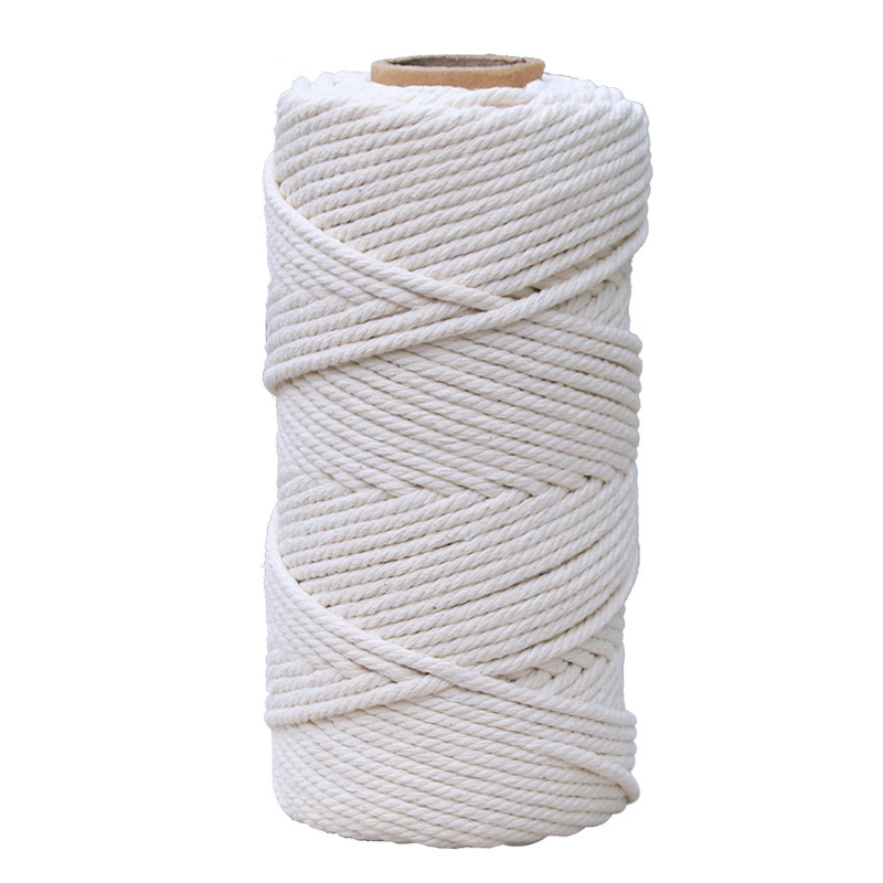 【4mm*50m】white cotton and linen rope for cats tree, cat scratching post