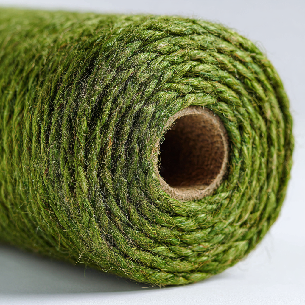 【4mm*30m】Green Sisal Rope for cats tree, cat scratching post
