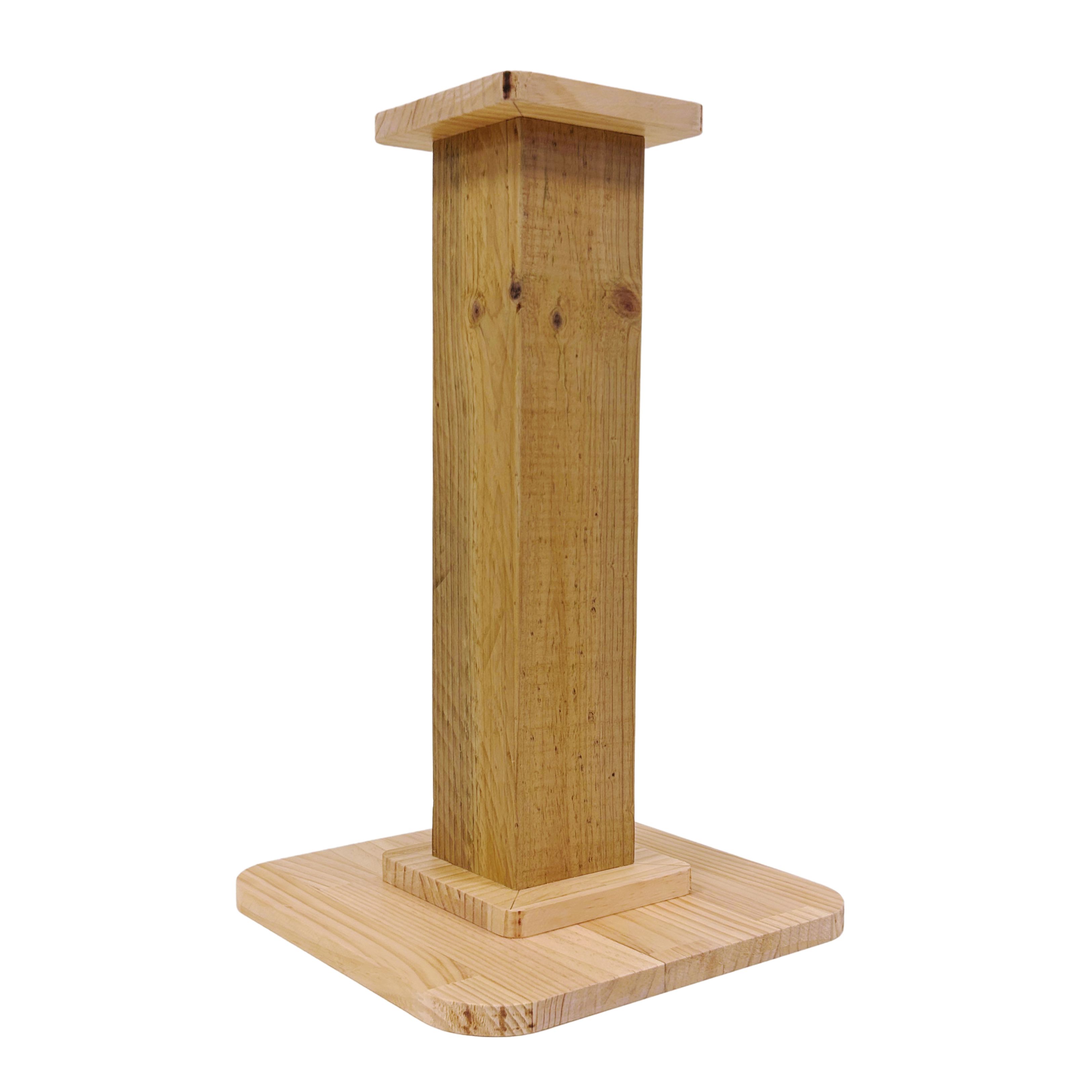 【10cm*10cm】Solid Wood Cat Scratching Post (Bare Pole)