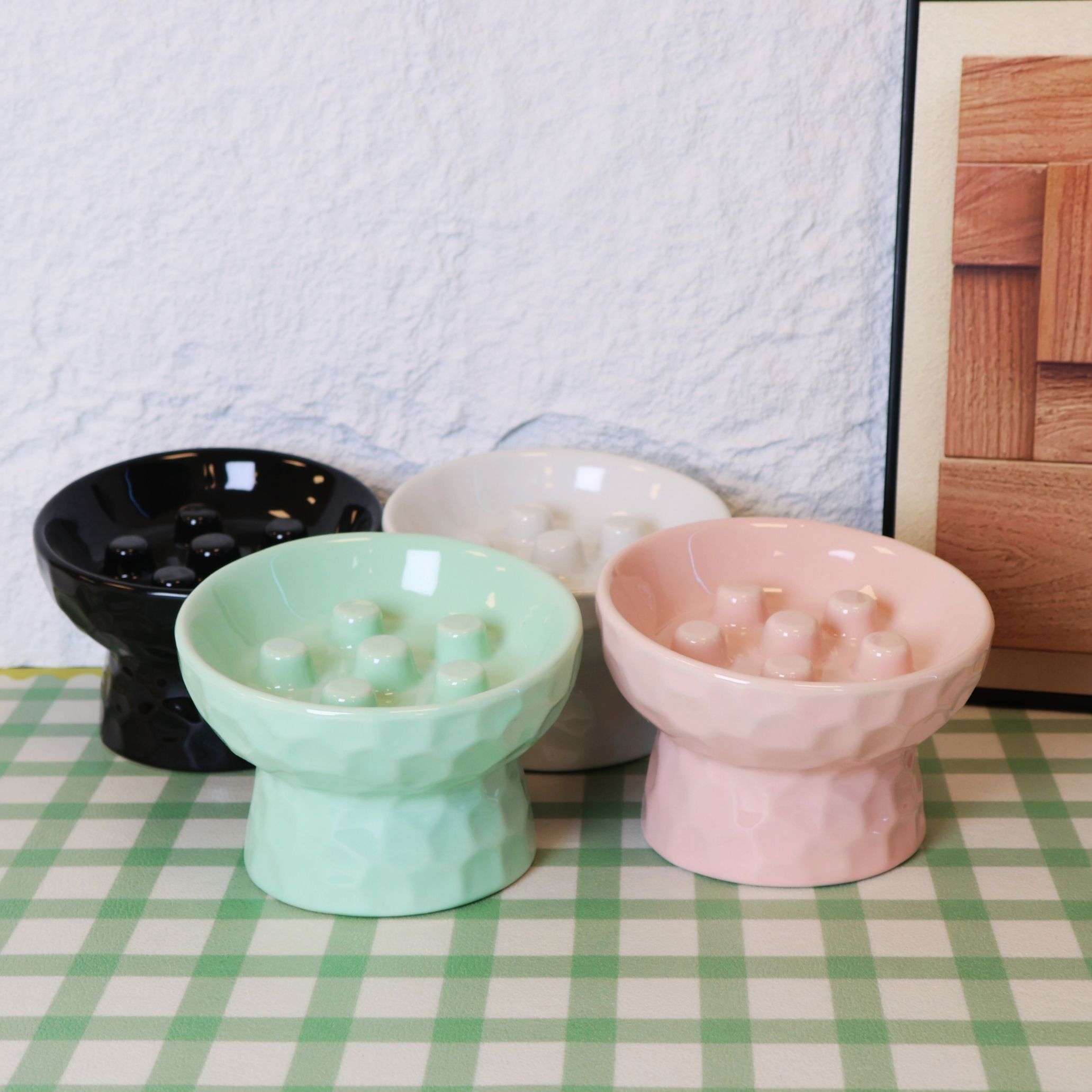 Cat Elevated Slow Feeder Bowl