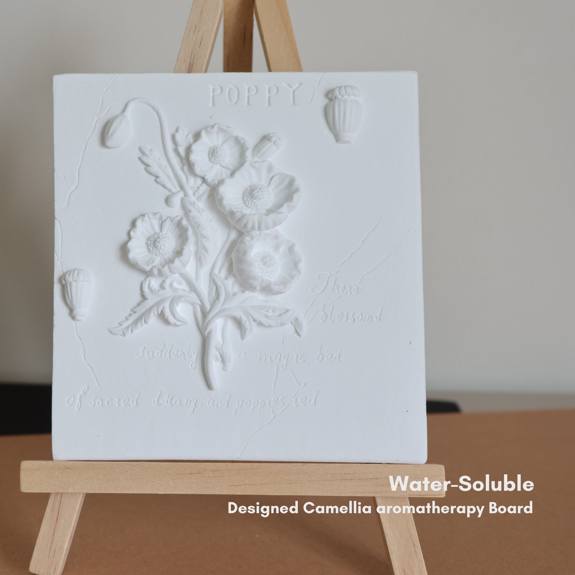 【Water-Soluble】  Designed Camellia aromatherapy Board [10cm*10cm]