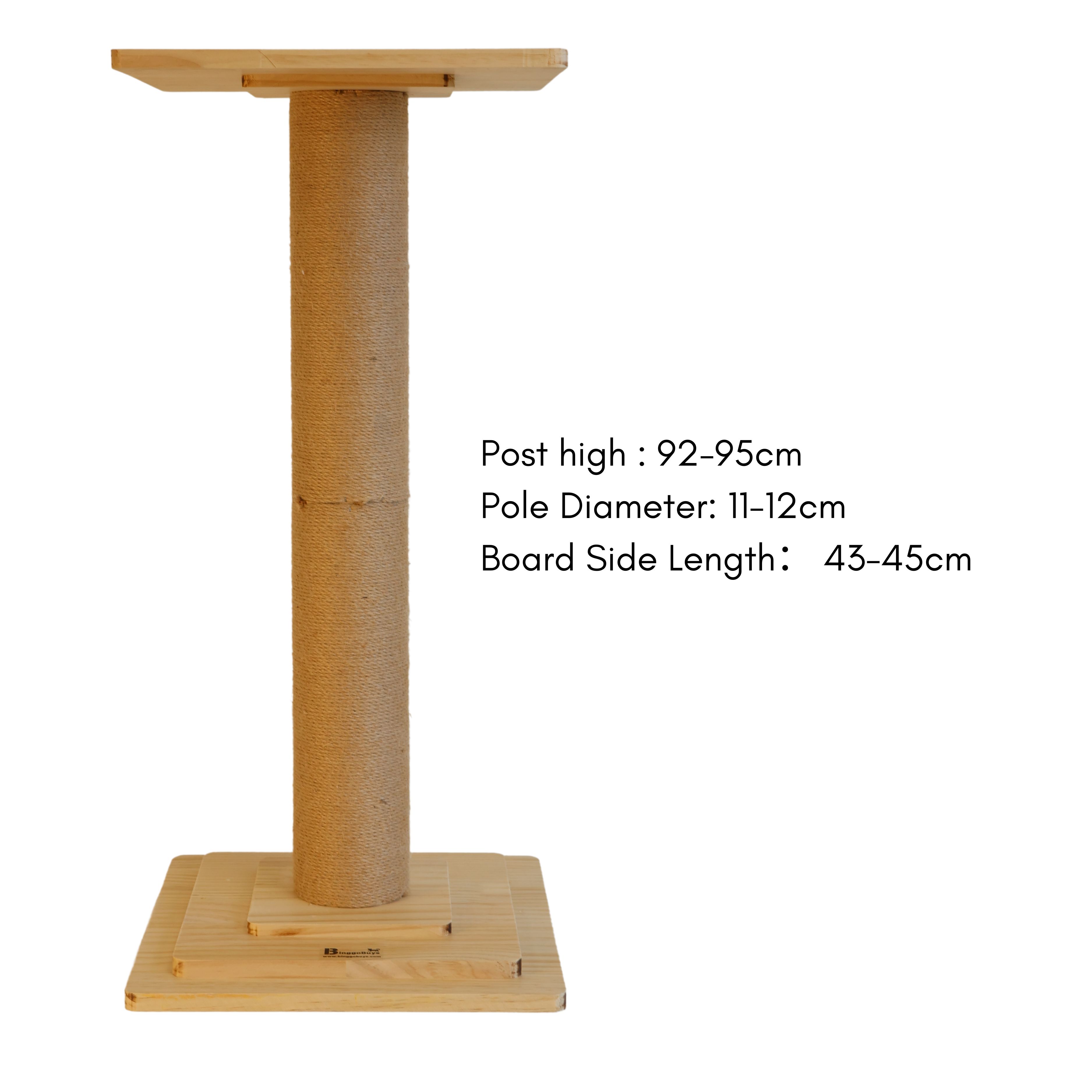 Solid Wood Extra-Large Cat Scratching Post & Cat Tree (95*45cm)