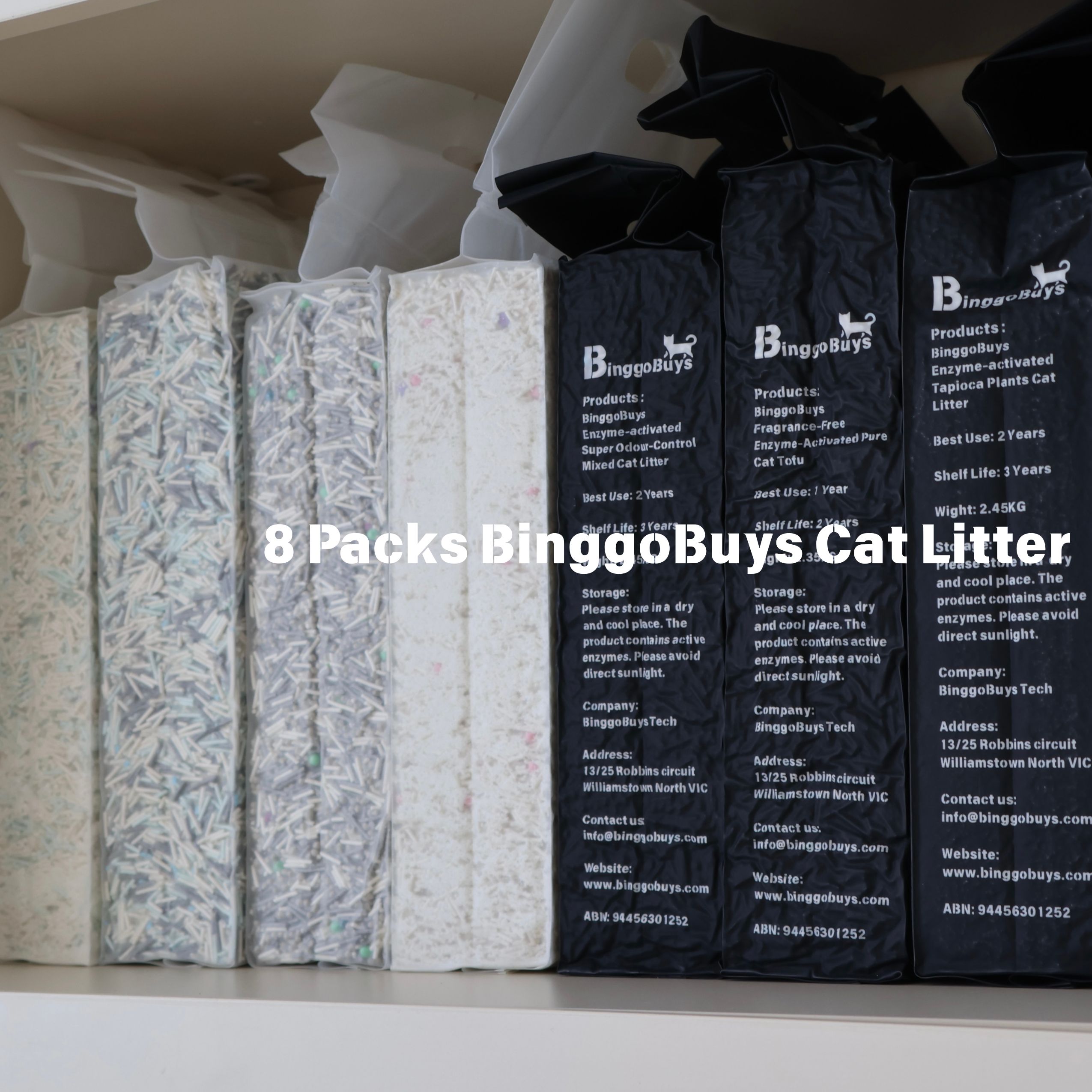 【Hot Trial Pack】8 Packs BinggoBuys Cat Litter