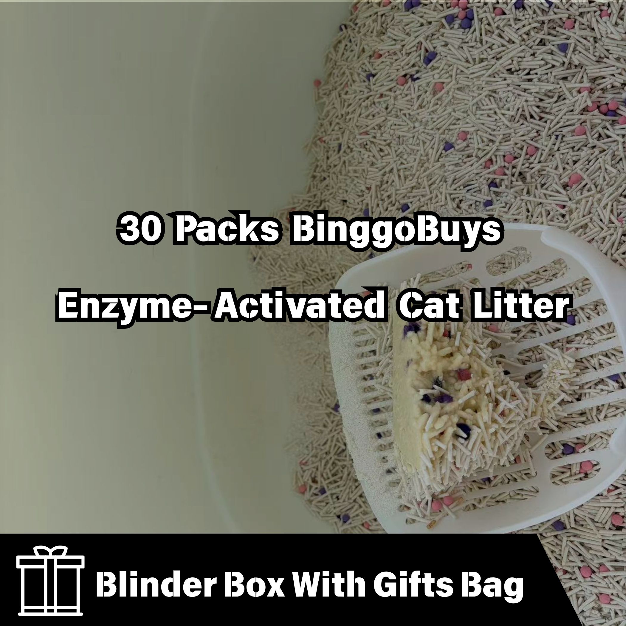 Blinder 30 Packs Cat Litter Box With Gift Pack
